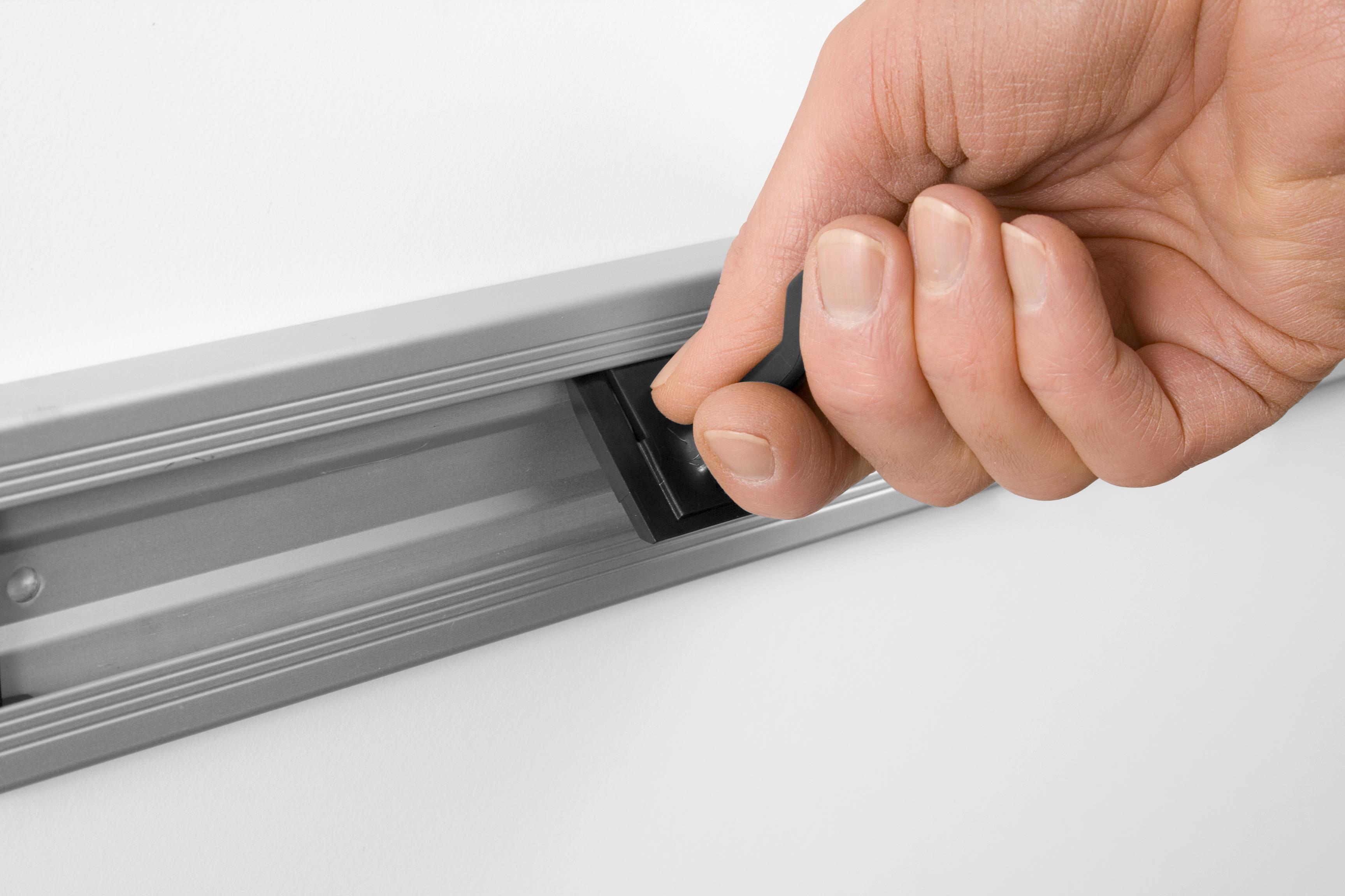 Toolflex Alu-Schiene 50 cm mit gelben Endstücken