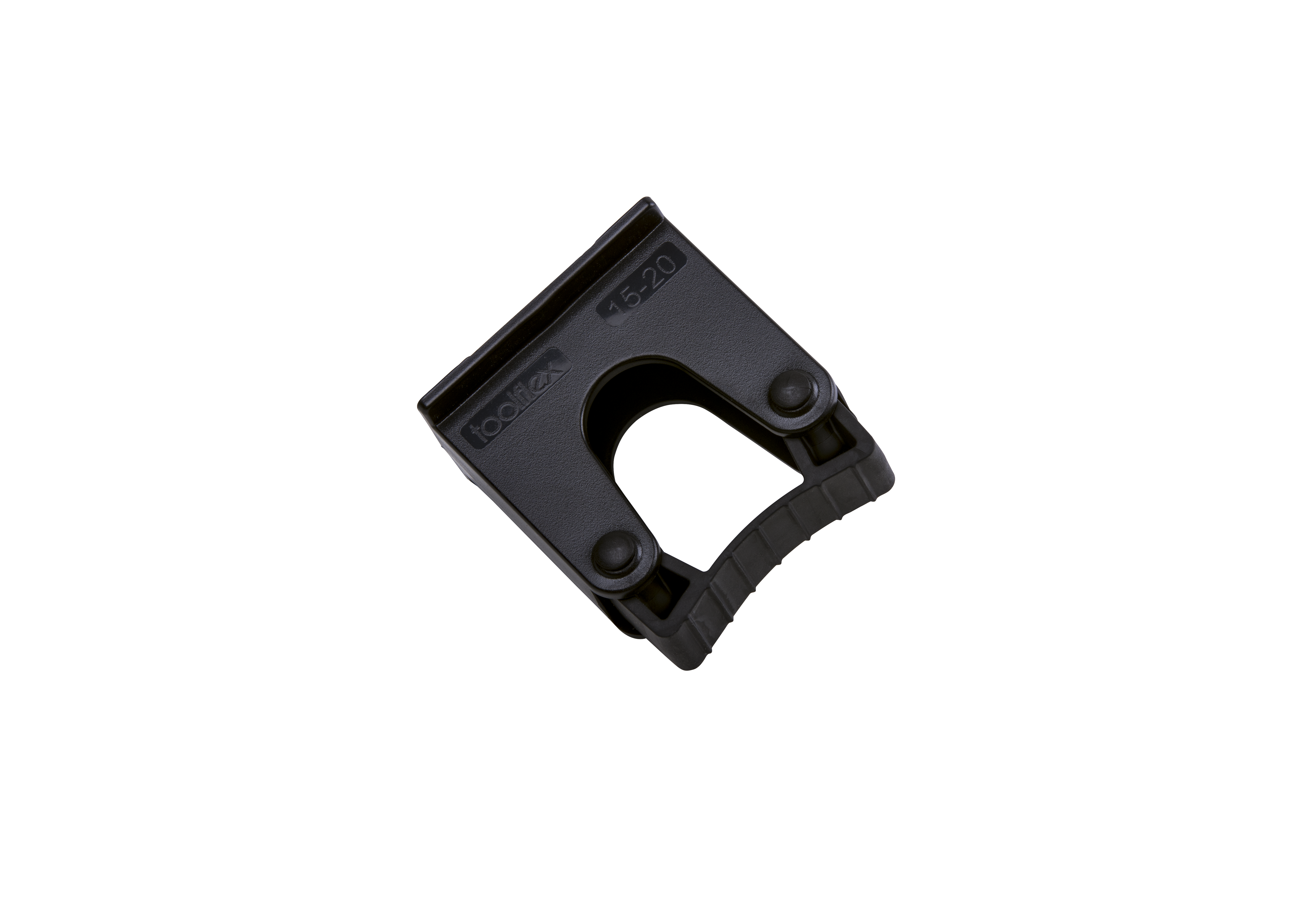 Toolflex Halterung 15-20 mm für Alu-Schiene einfarbig schwarz