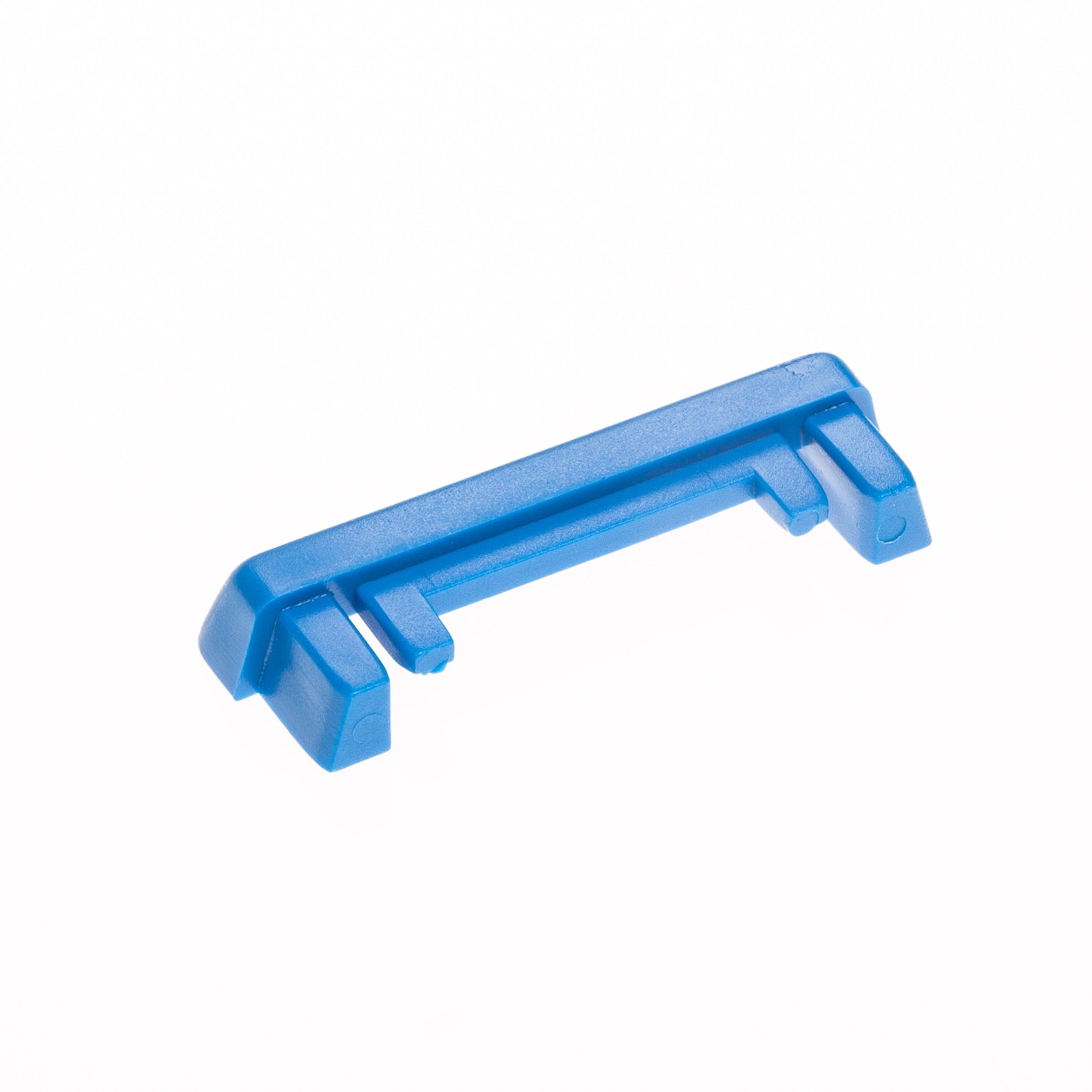 Endkappe für Toolflex Alu- Schiene in blau