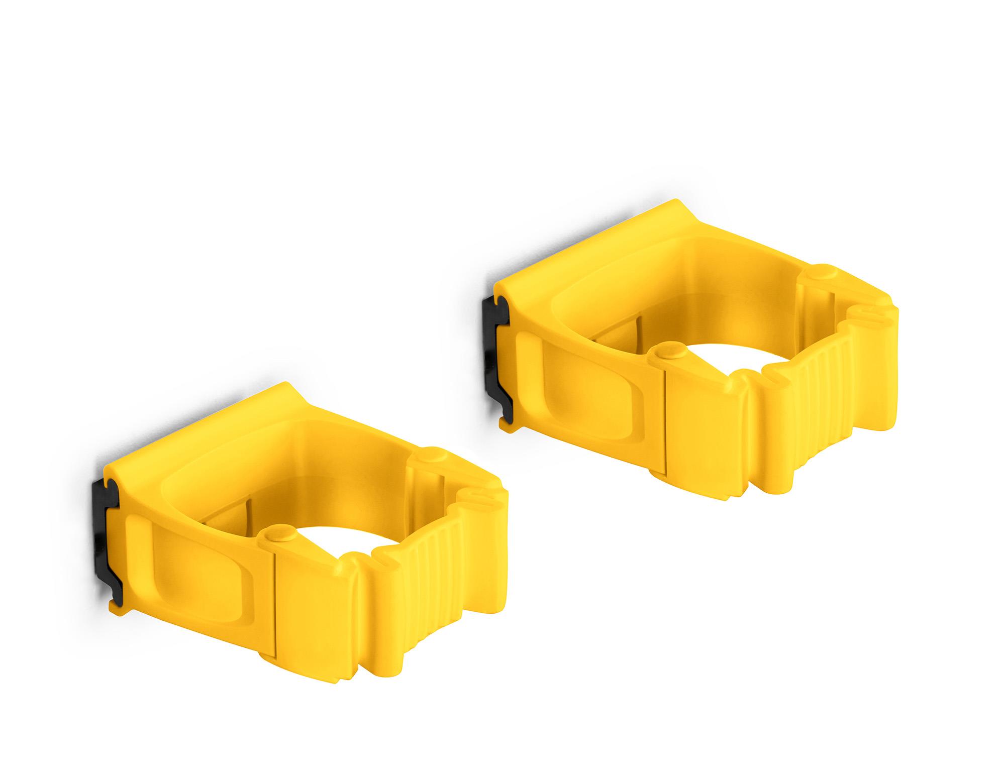 Toolflex One Halter 15-35 mm in gelb im 2er-Pack inkl. Toolflex One Adapter in schwarz