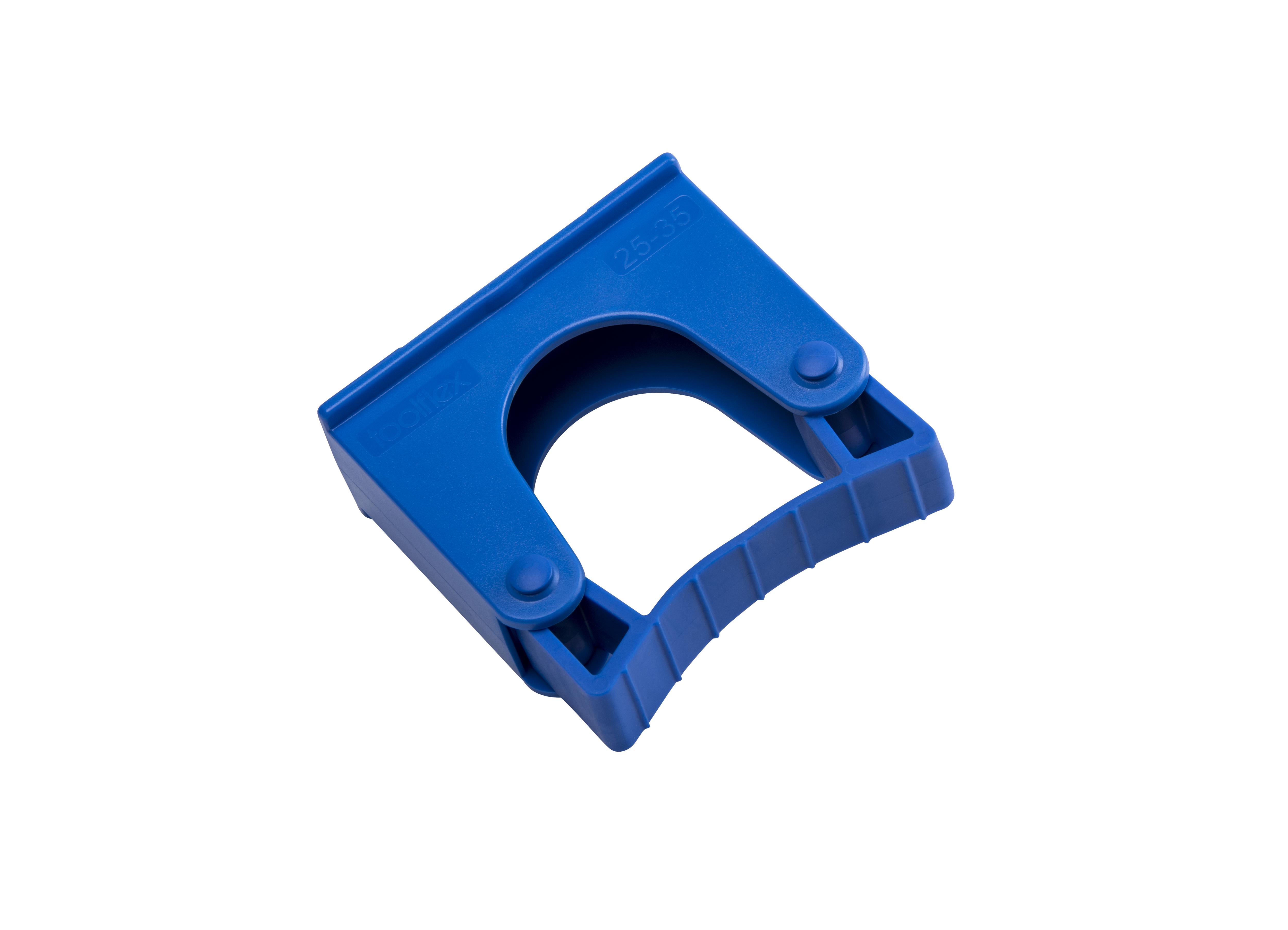 Toolflex Halterung 25-35 mm für Alu-Schiene einfarbig blau