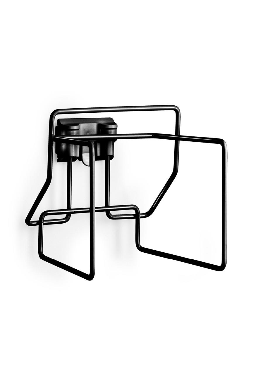Toolflex One Maskenboxhalter schwarz Stahldraht pulverbeschichtet inkl. Adapter