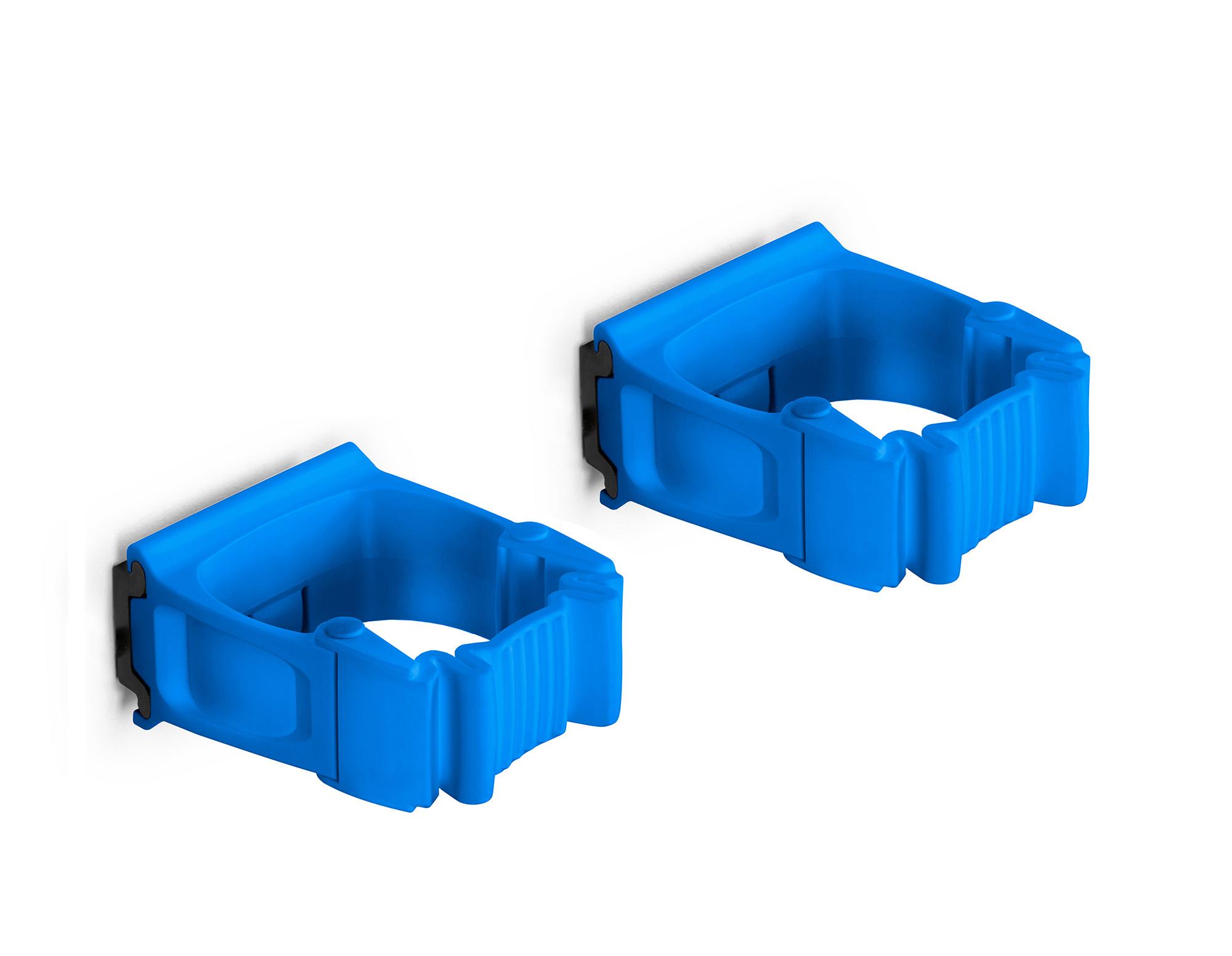 Toolflex One Halter 15-35 mm in blau im 2er-Pack inkl. Toolflex One Adapter in schwarz