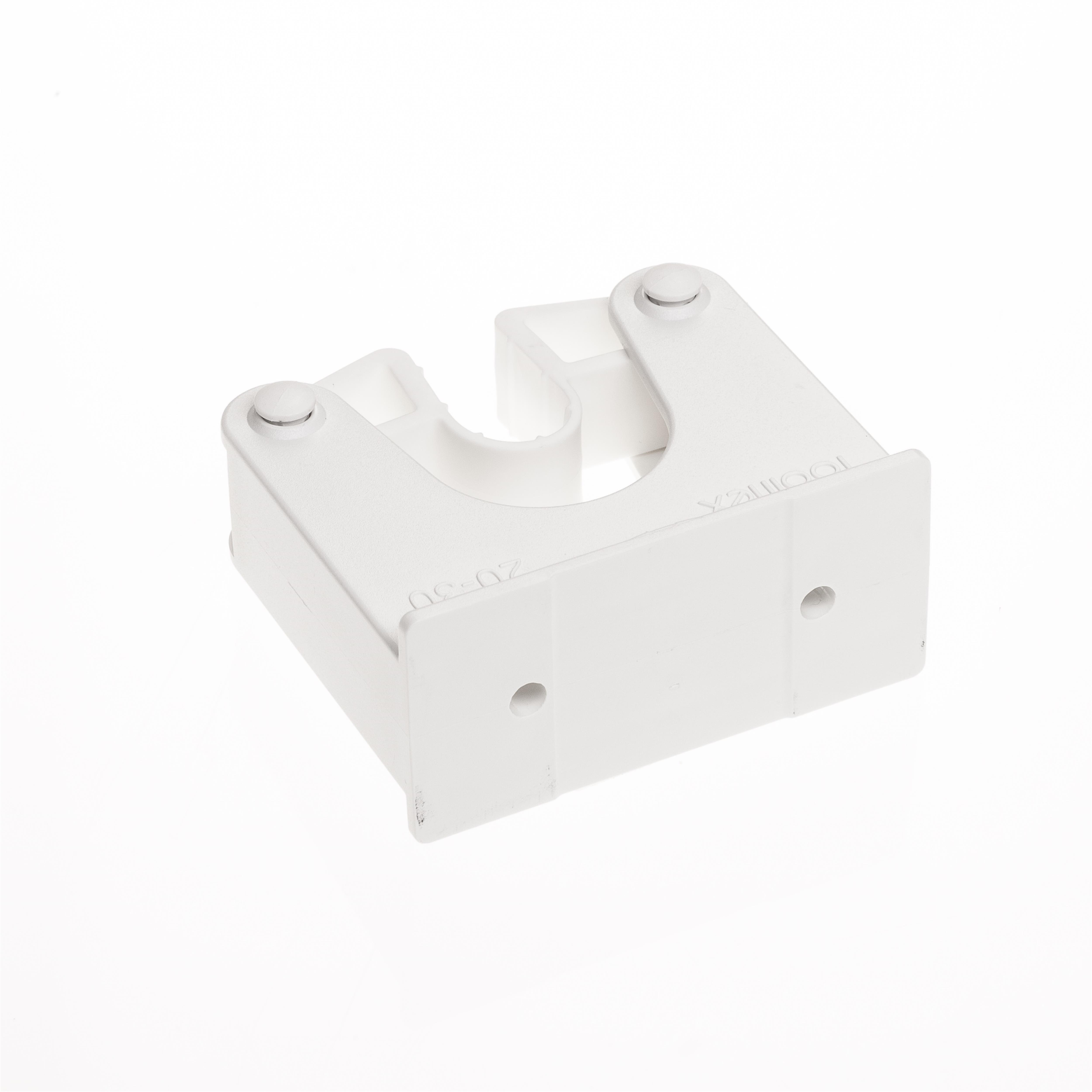 Toolflex Halterung 20-30 mm für Alu-Schiene einfarbig weiß