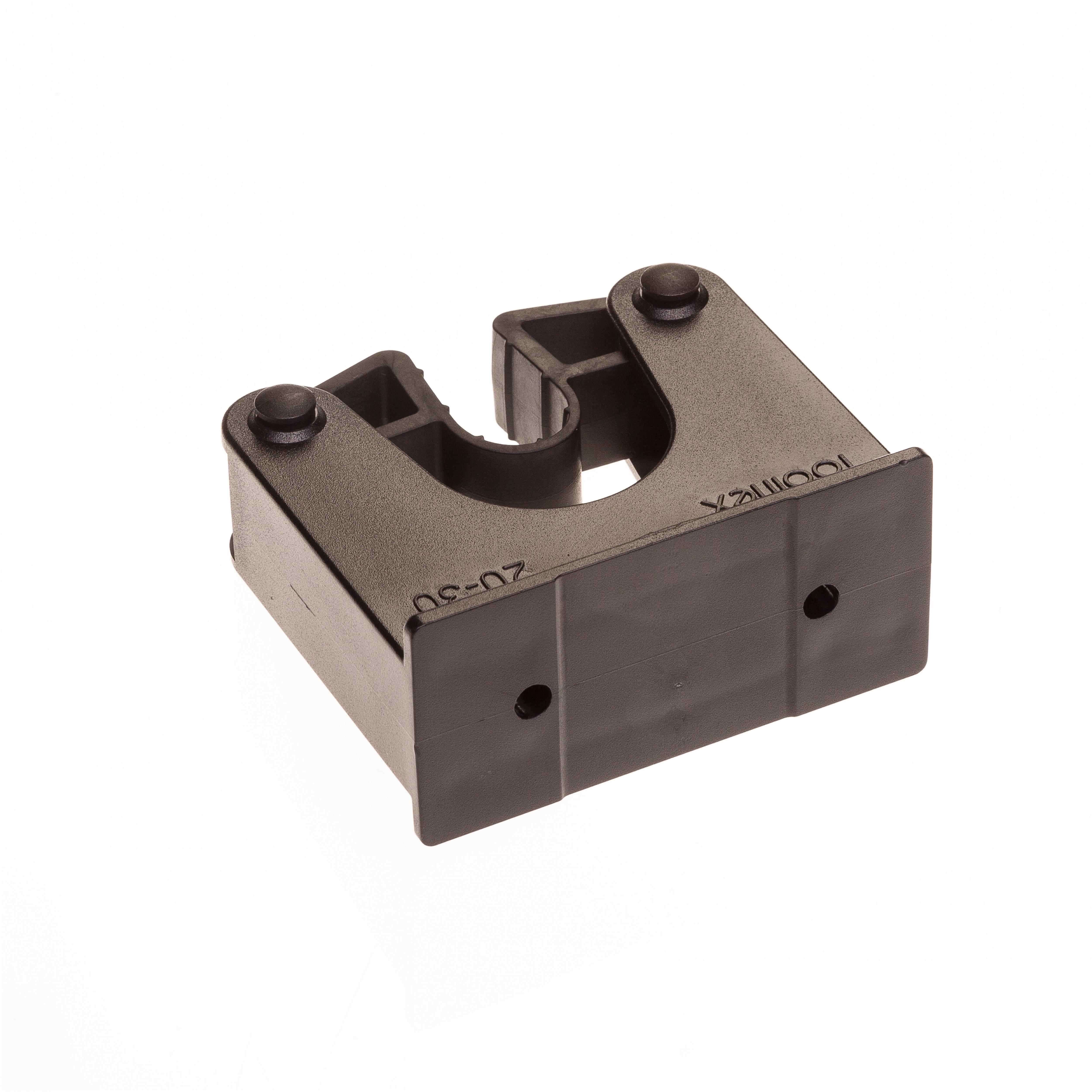 Toolflex Halterung 20-30 mm für Alu-Schiene einfarbig schwarz