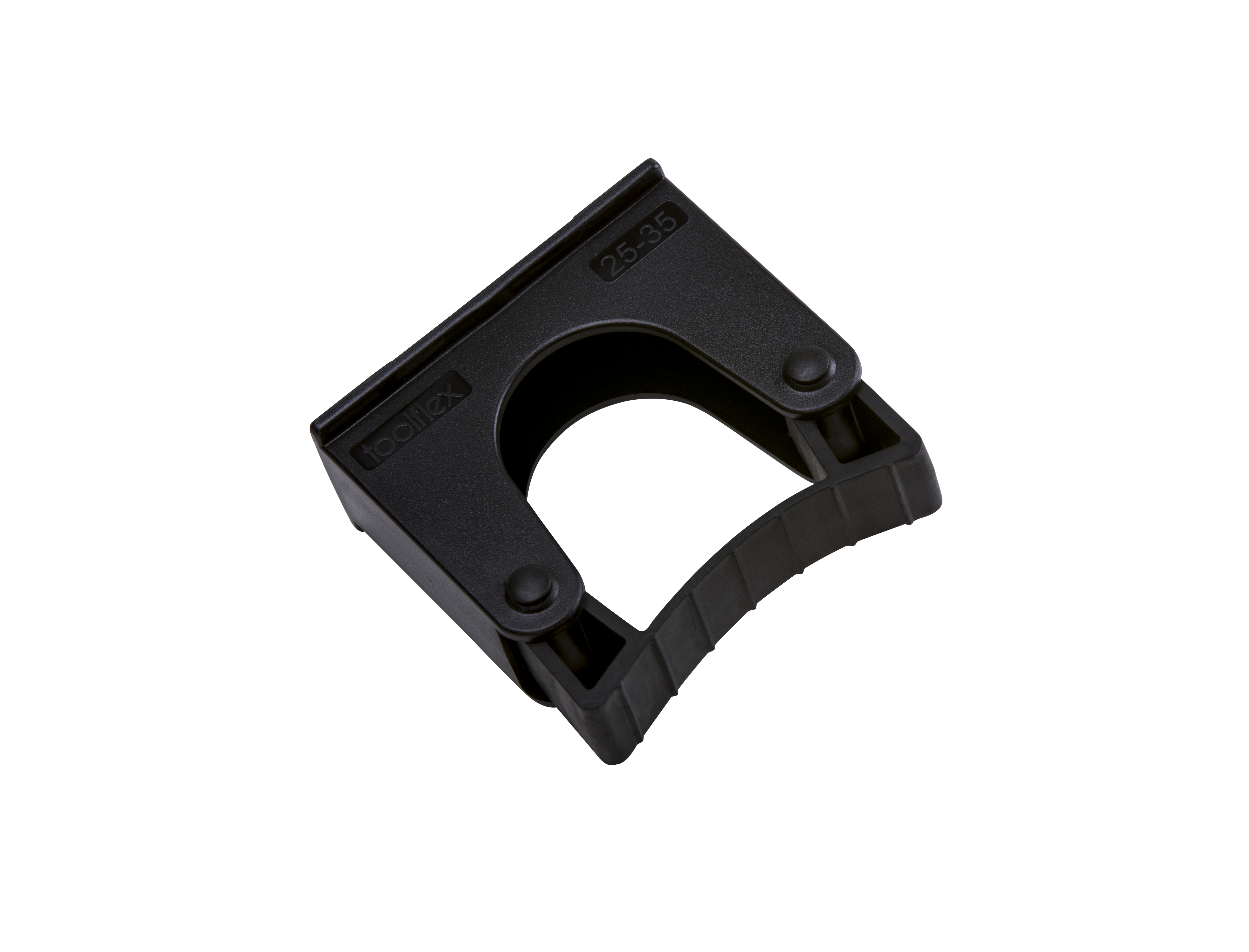 Toolflex Halterung 25-35 mm für Alu-Schiene einfarbig schwarz