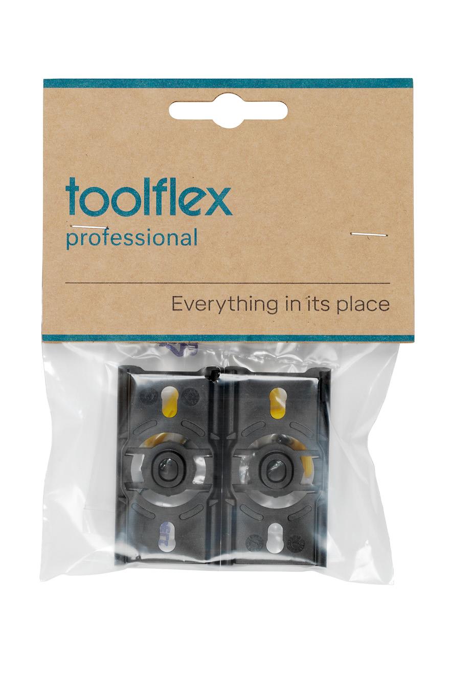 Toolflex One Adapter in schwarz im 2er-Pack