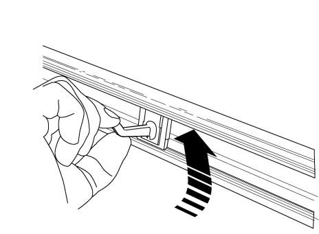 Toolflex Alu-Schiene 90 cm mit grünen Endstücken