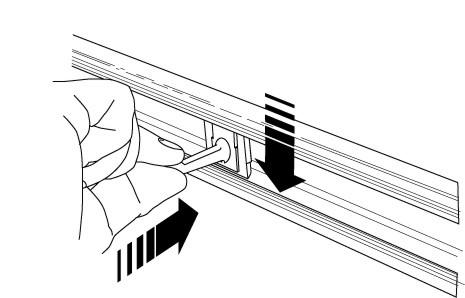 Toolflex Alu-Schiene 90 cm mit grünen Endstücken