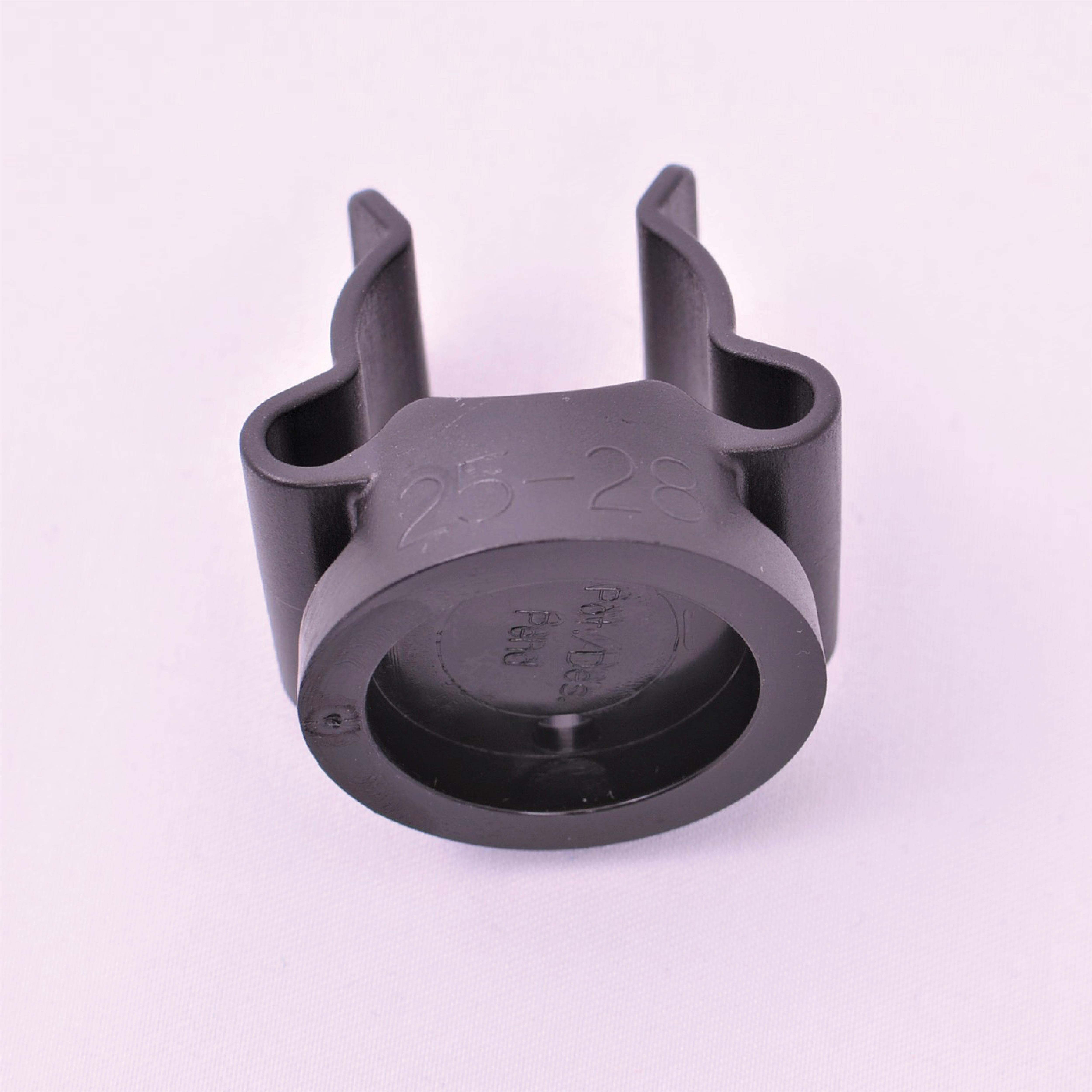 Toolflex Micky-Clip 25-28 mm für Einzelmontage in schwarz