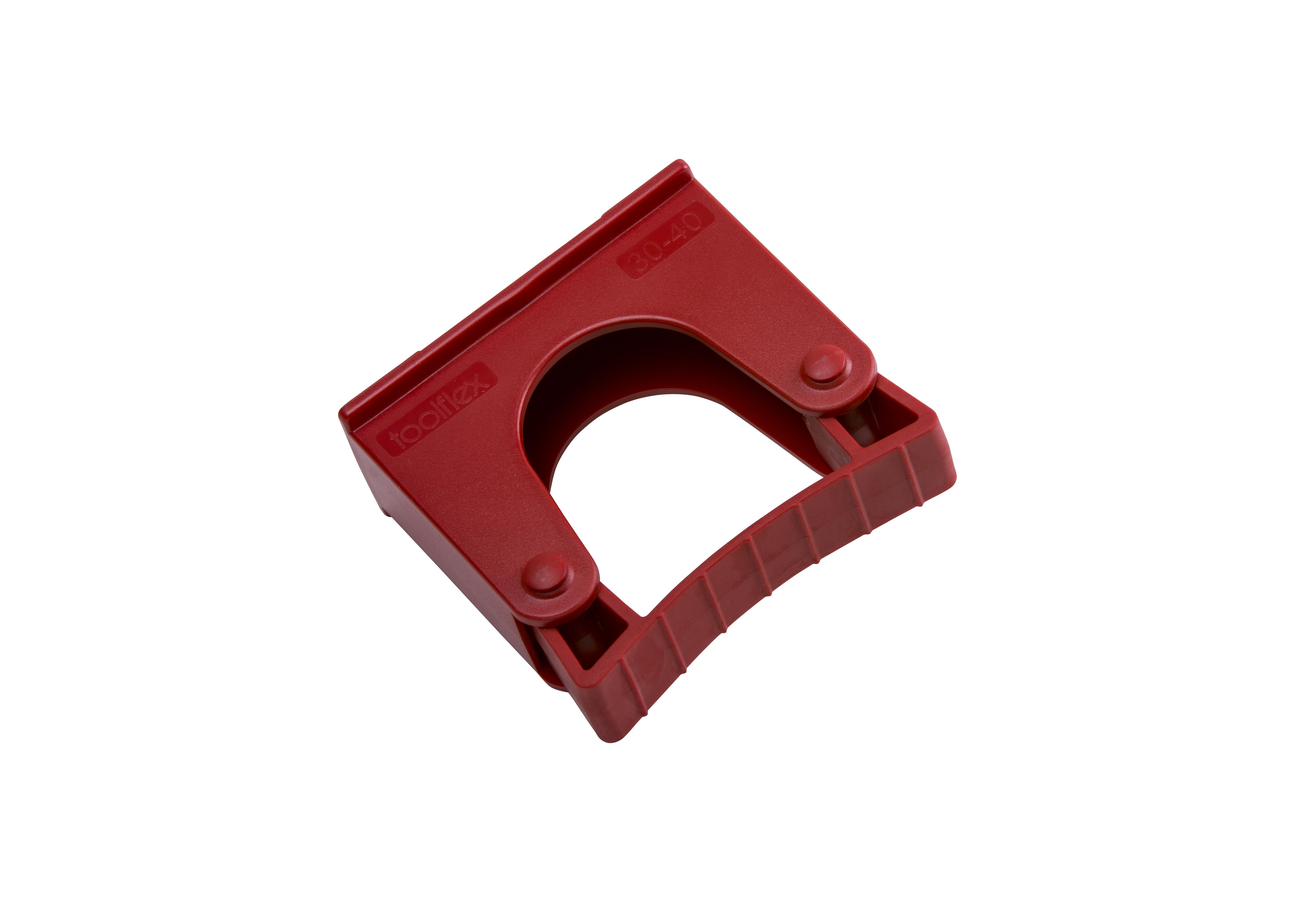 Toolflex Halterung 30-40 mm für Alu-Schiene einfarbig rot