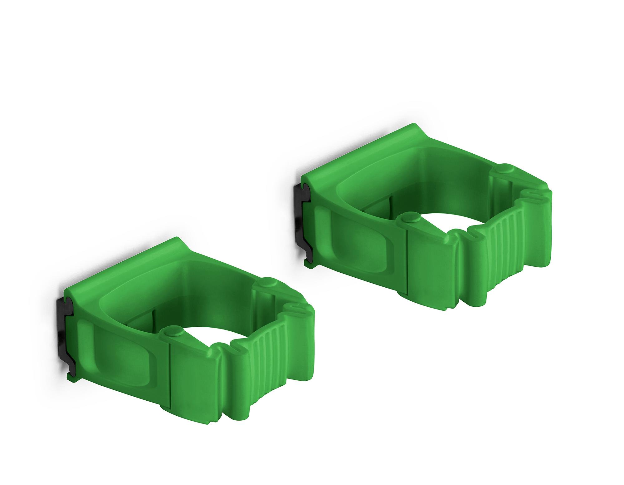 Toolflex One Halter 15-35 mm in grün im 2er-Pack inkl. Toolflex One Adapter in schwarz