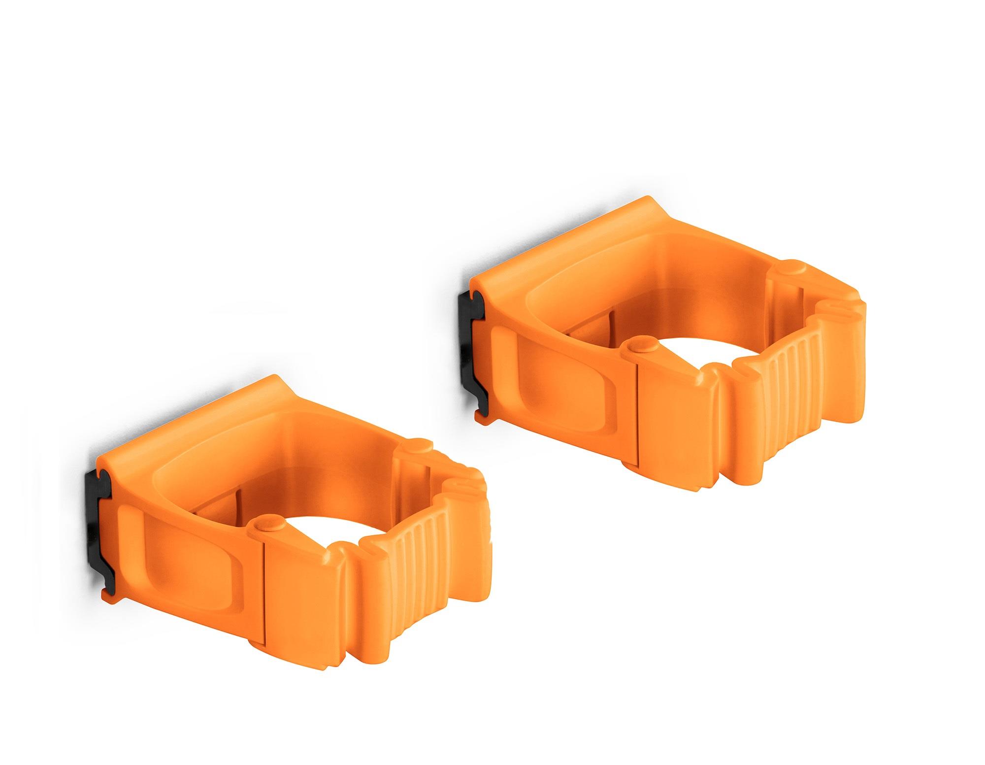Toolflex One Halter 15-35 mm in orange im 2er-Pack inkl. Toolflex One Adapter in schwarz