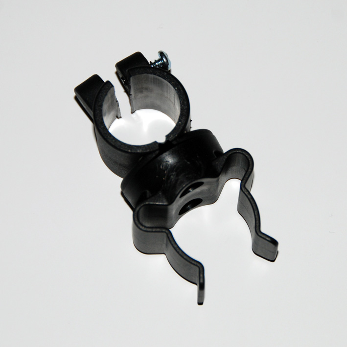 Toolflex Micky-Clip 17-20 mm für Rohrbefestigung in schwarz