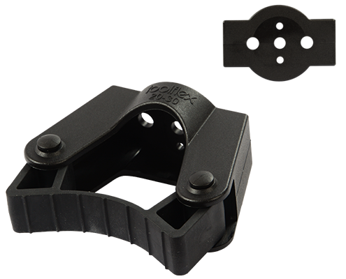 Toolflex Halterung 20-30 mm für Einzelmontage in schwarz 