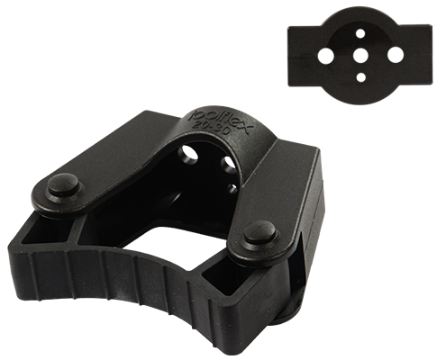 Toolflex Halterung 20-30 mm für Einzelmontage in schwarz