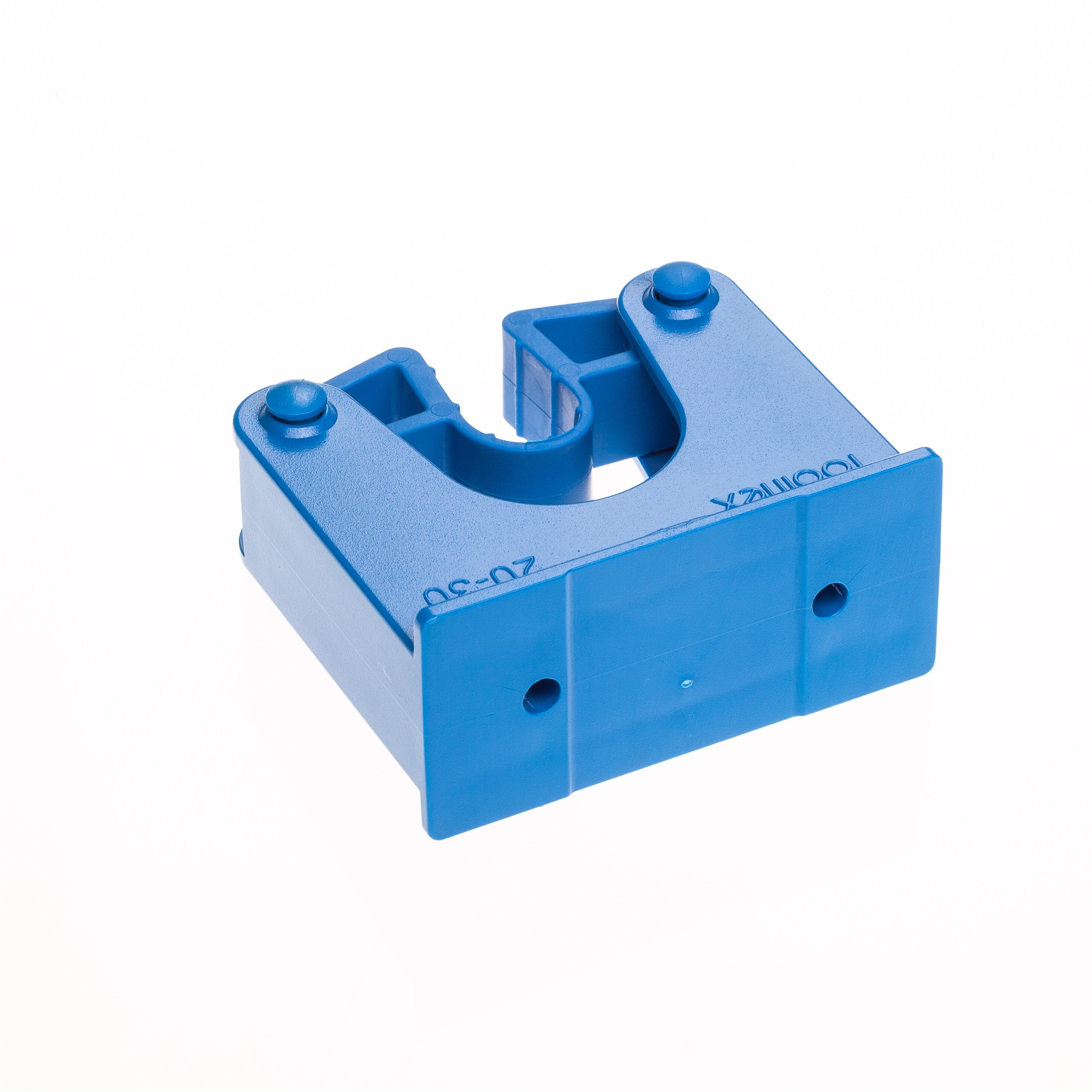 Toolflex Halterung 20-30 mm für Alu-Schiene einfarbig blau 