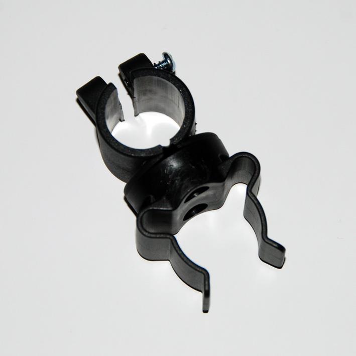 Toolflex Micky-Clip 25-28 mm für Rohrbefestigung in schwarz