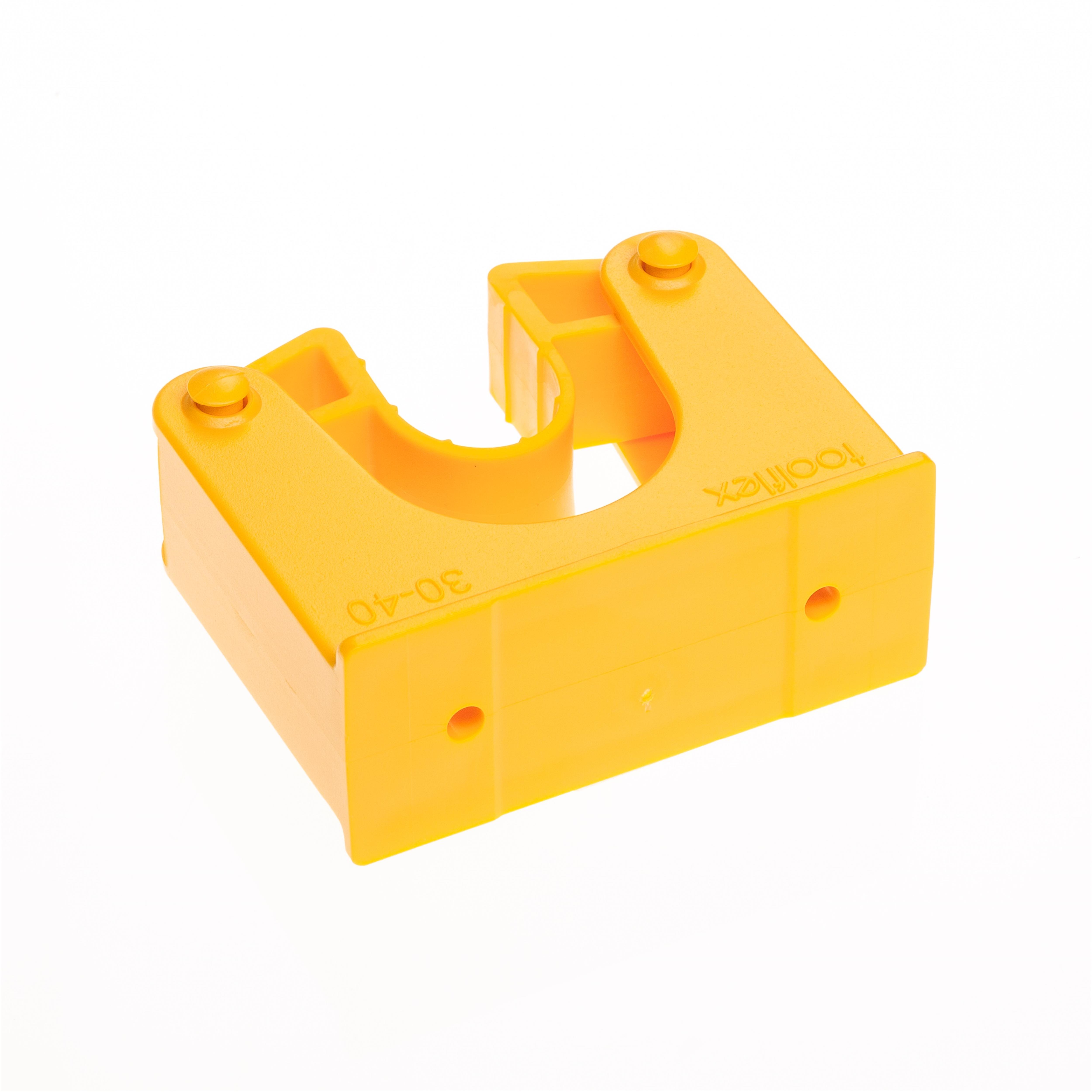 Toolflex Halterung 30-40 mm für Alu-Schiene einfarbig gelb