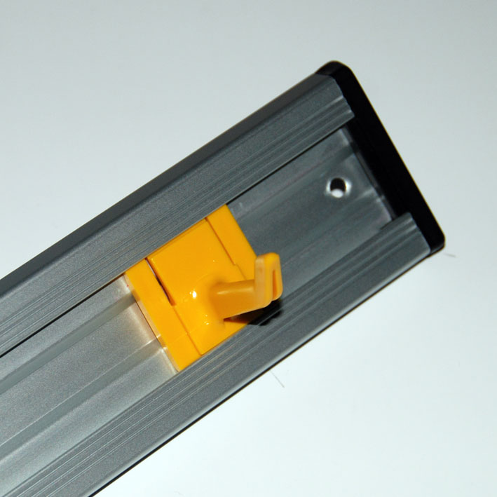 Toolflex Kunststoffhaken für Alu-Schiene in gelb