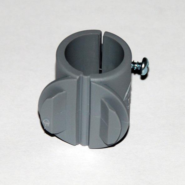 Toolflex Rohrbefestigung Durchmesser 22 mm in grau - Auslaufmodell - nur solange Vorrat reicht