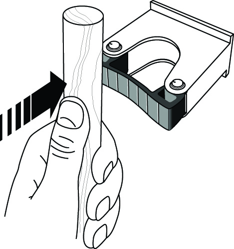 Toolflex Alu-Schiene 50 cm mit schwarzen Endstücken, bestückt mit 3 schwarzen Halterungen 20-30 mm