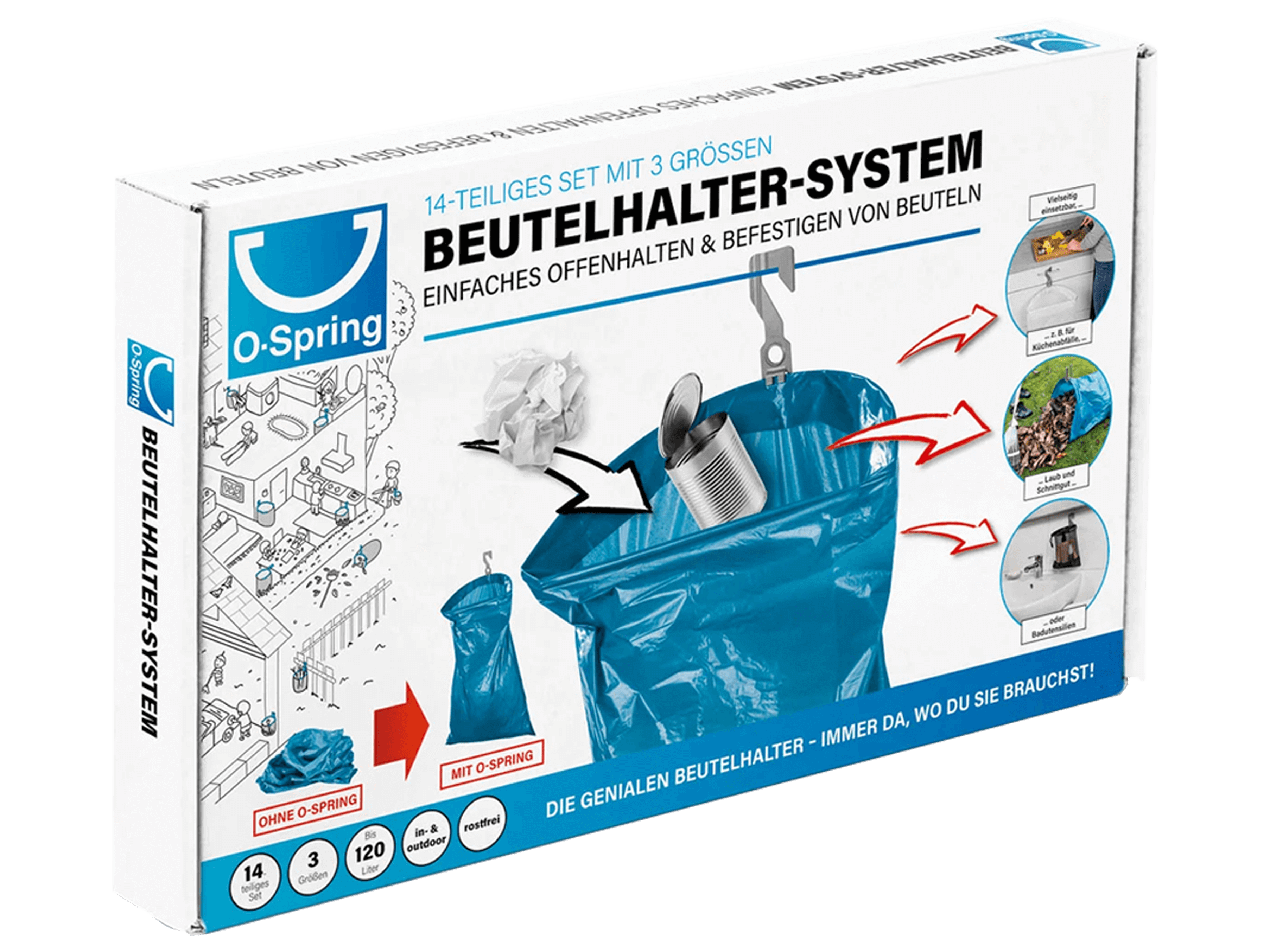 O-Spring Beutelhalter-Multi-Set "Starter" O-Spring Beutelhalter-Multi-Set "Starter"