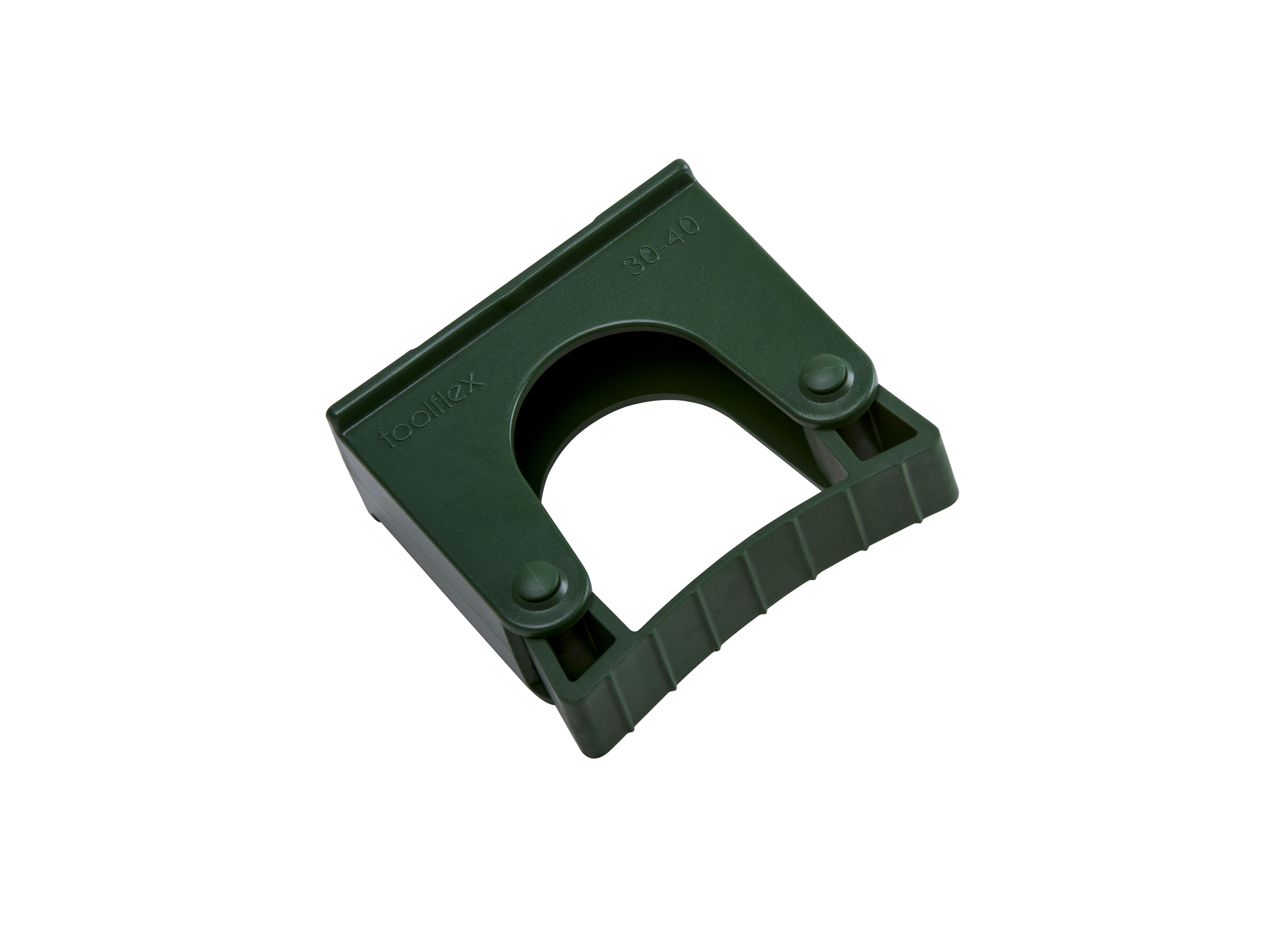 Toolflex Halterung 30-40 mm für Alu-Schiene einfarbig grün