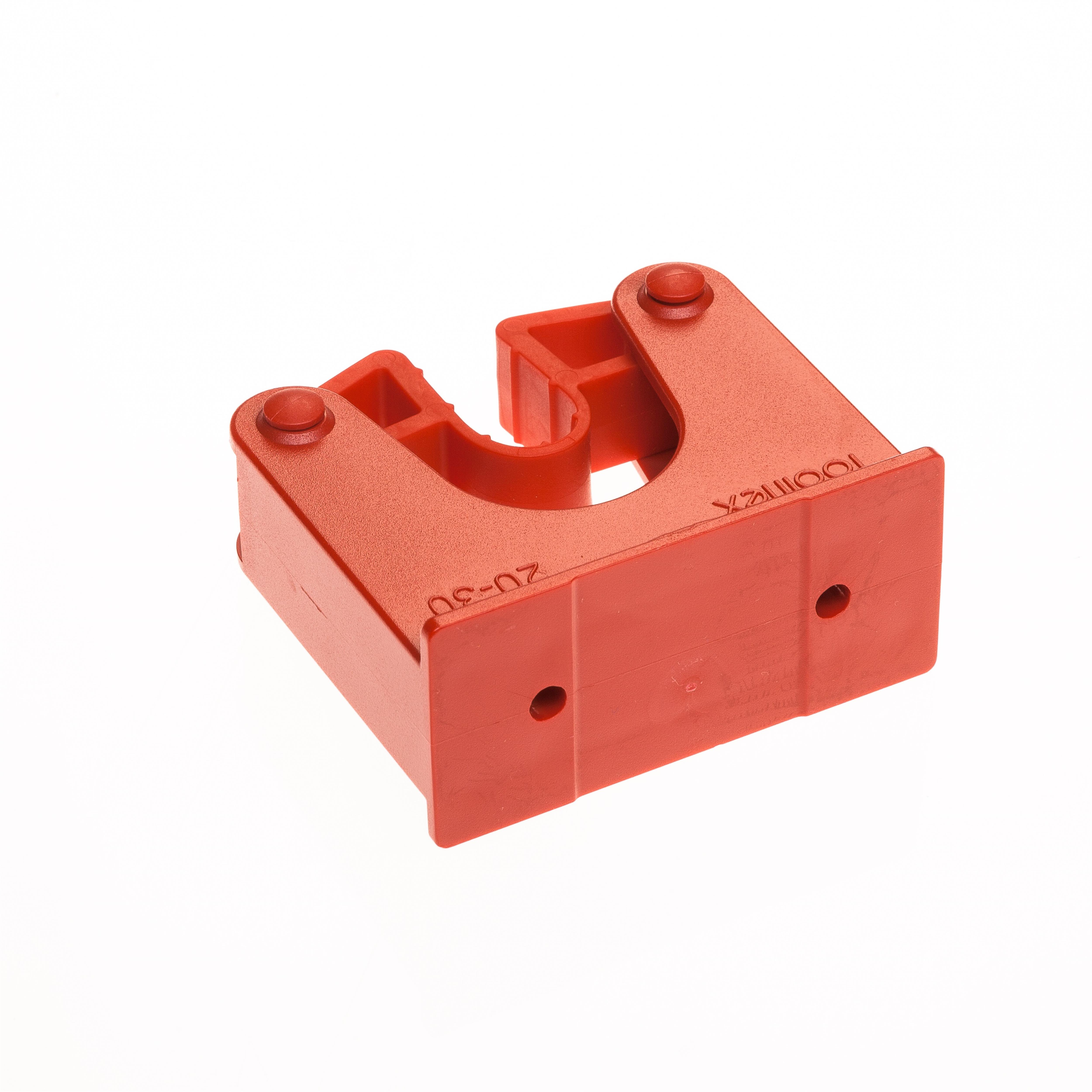 Toolflex Halterung 20-30 mm für Alu-Schiene einfarbig rot