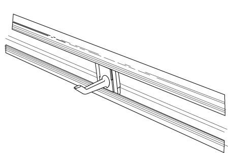Toolflex Alu-Schiene 50 cm mit blauen Endstücken