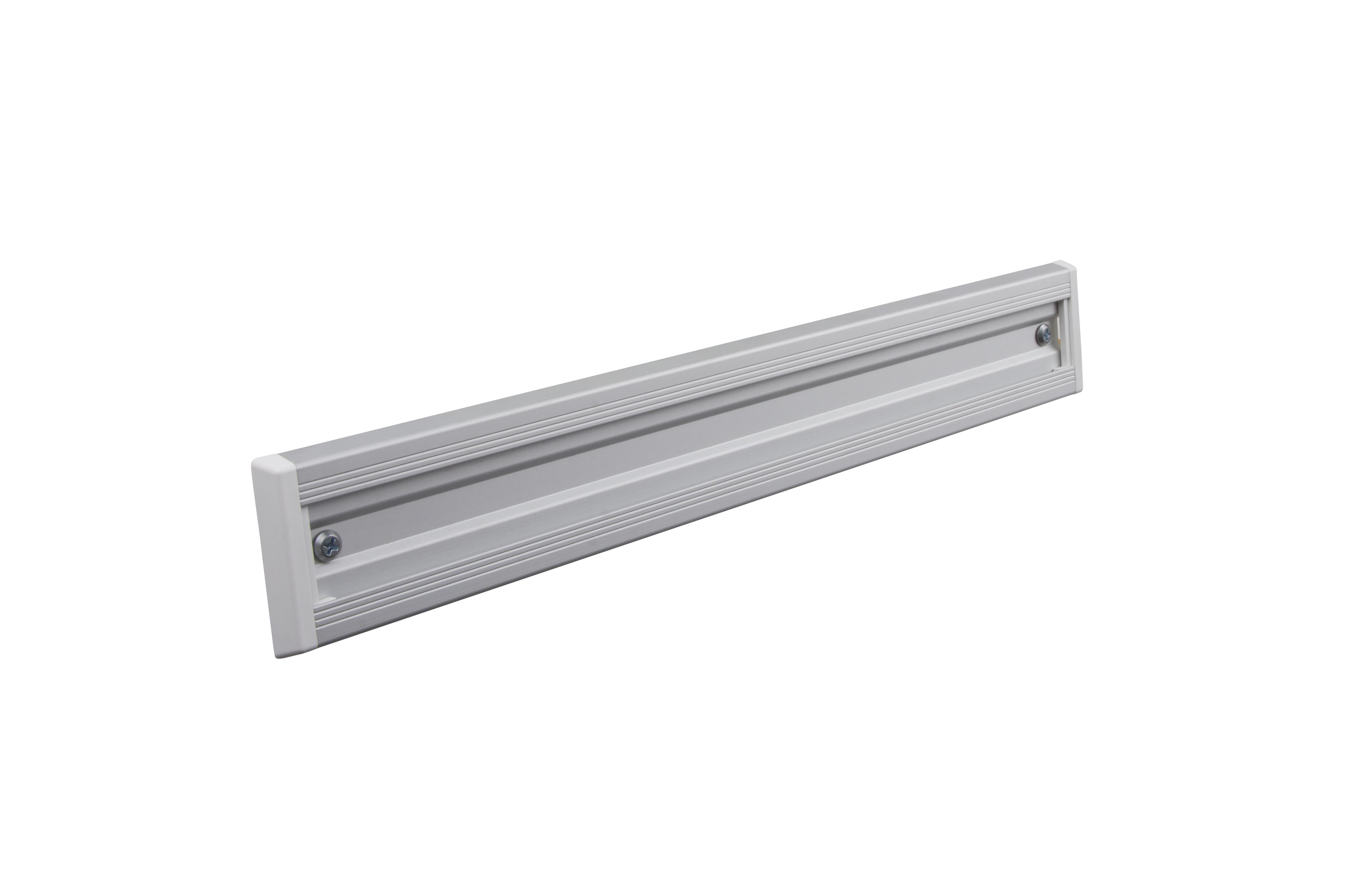 Toolflex Alu-Schiene 35 cm mit weißen Endstücken
