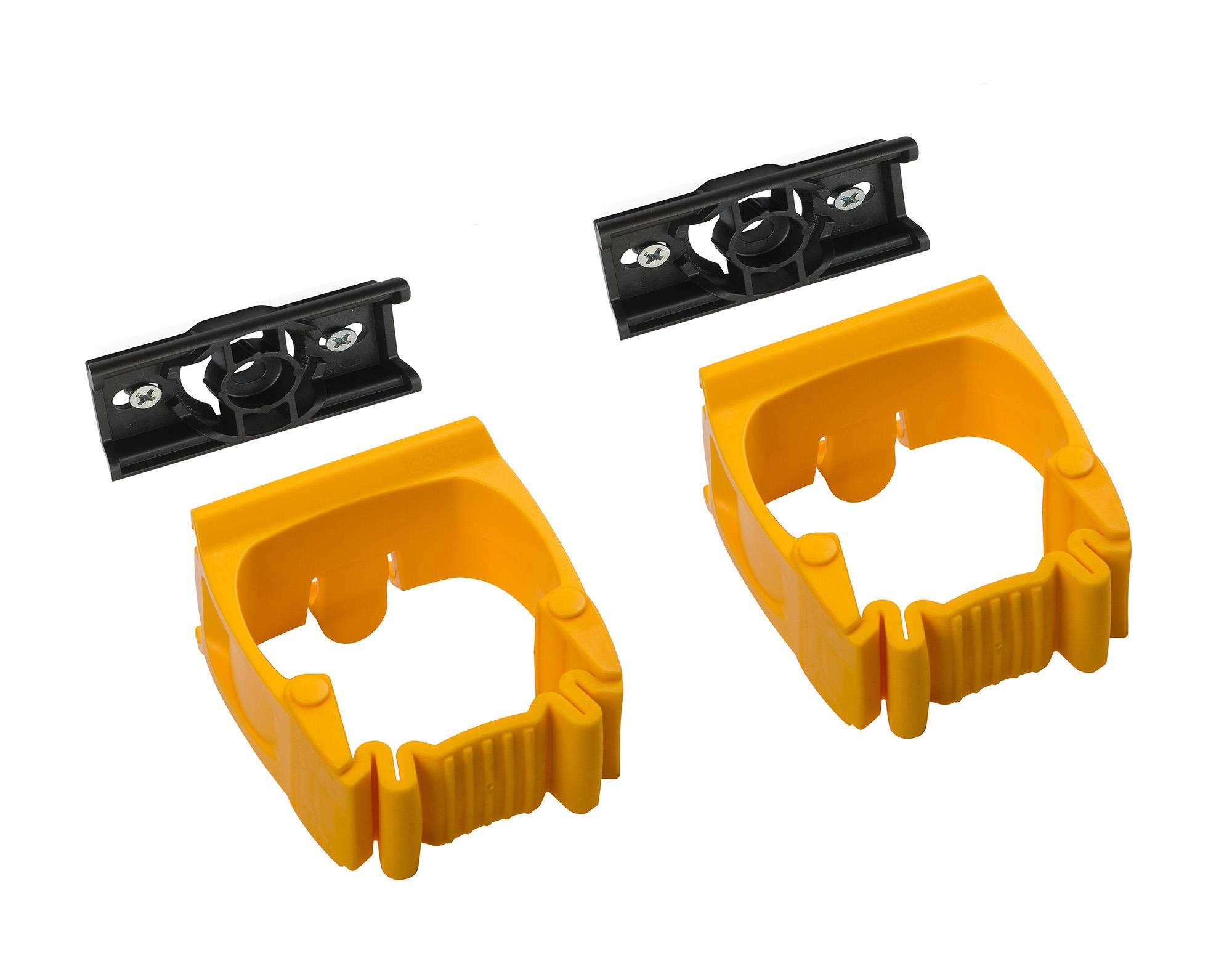 Toolflex One Halter 15-35 mm in gelb im 2er-Pack inkl. Toolflex One Adapter in schwarz