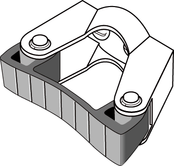 Toolflex Halterung 15-20 mm für Einzelmontage 
