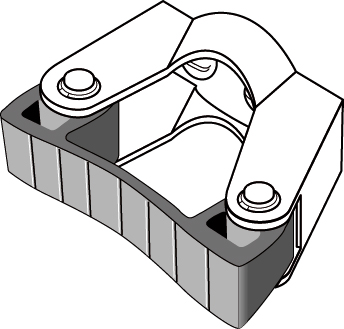 Toolflex Halterung 15-20 mm für Einzelmontage