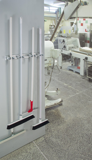 Toolflex Halterung 20-30 mm für Alu-Schiene einfarbig weiß