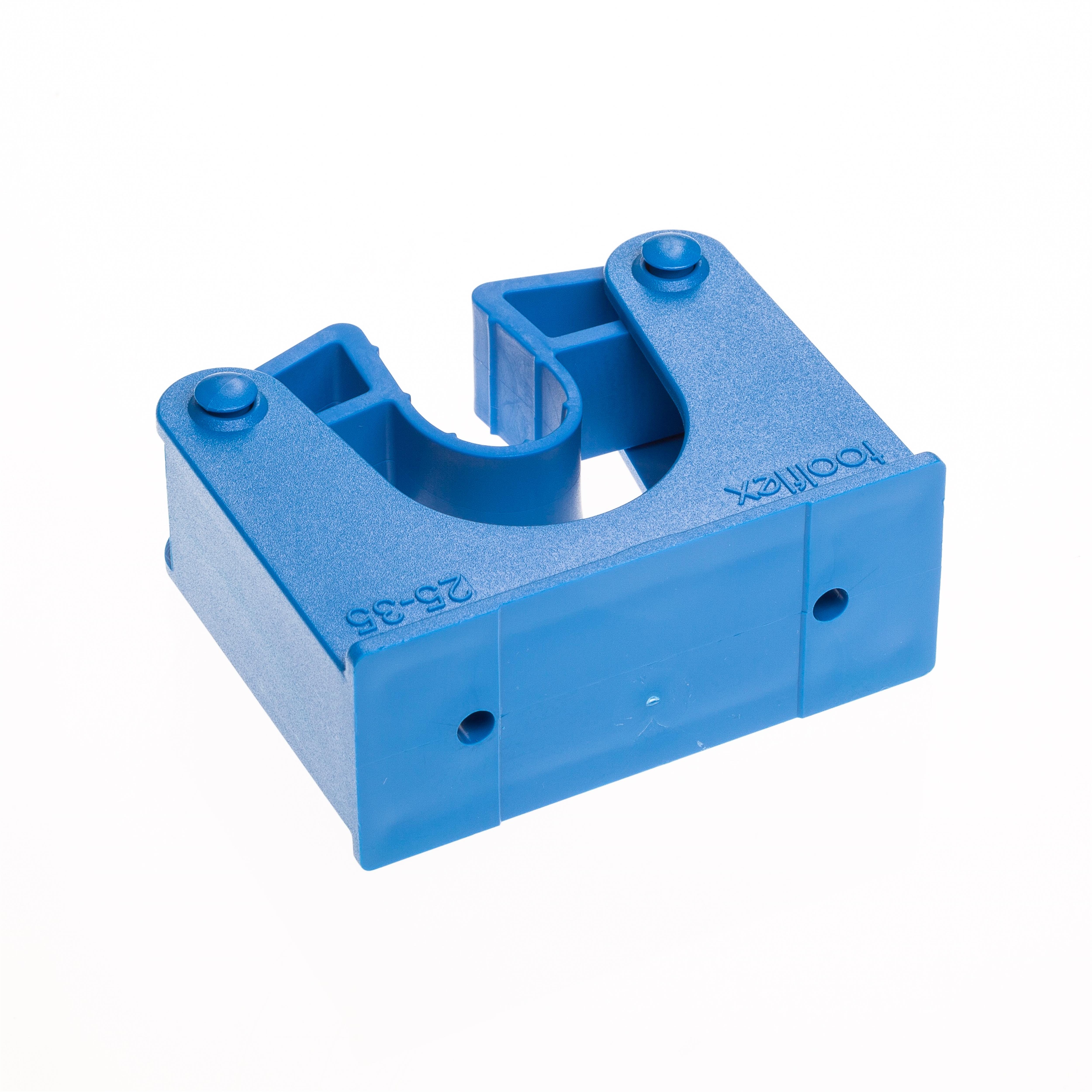 Toolflex Halterung 25-35 mm für Alu-Schiene einfarbig blau