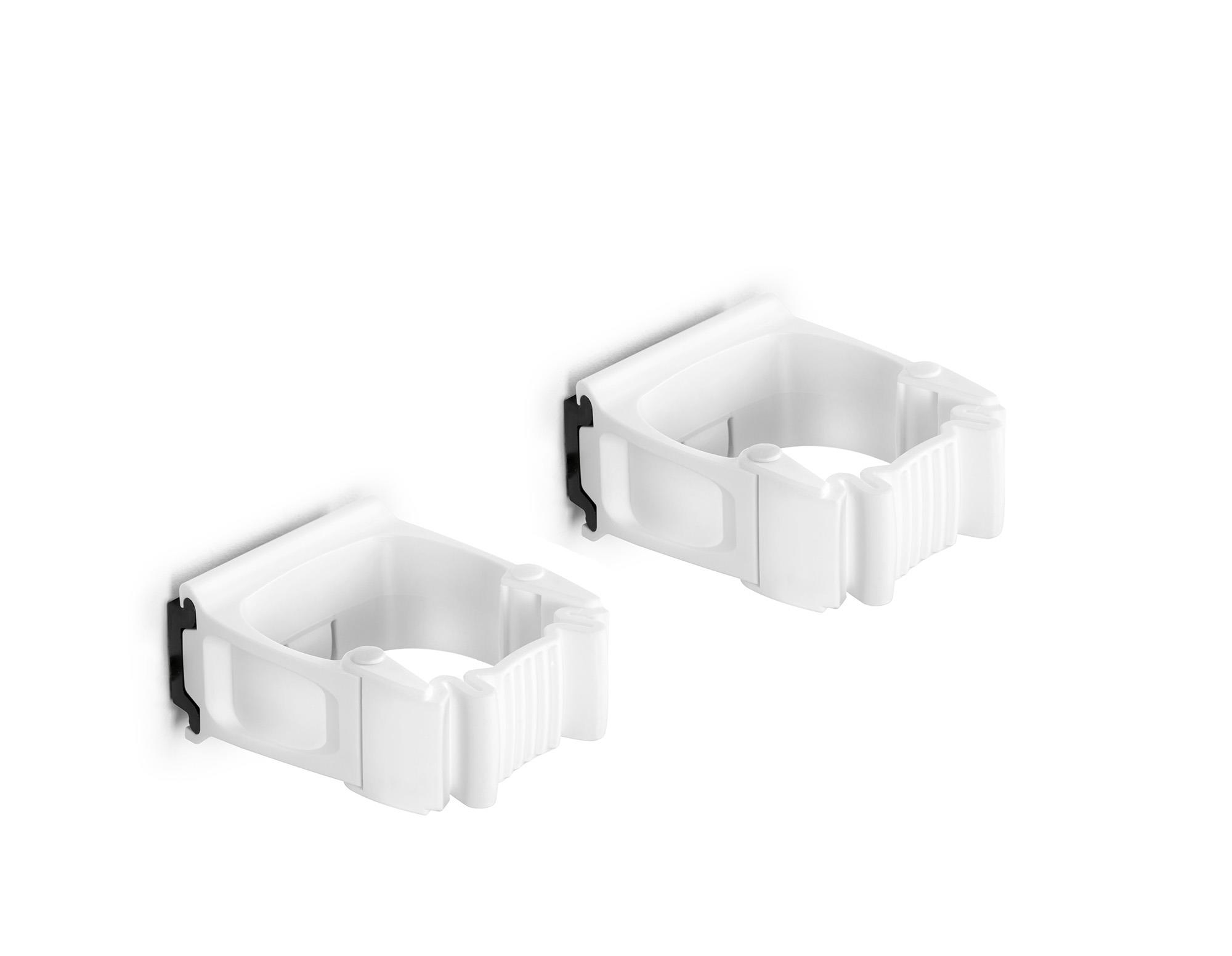 Toolflex One Halter 15-35 mm in weiß im 2er-Pack inkl. Toolflex One Adapter in schwarz