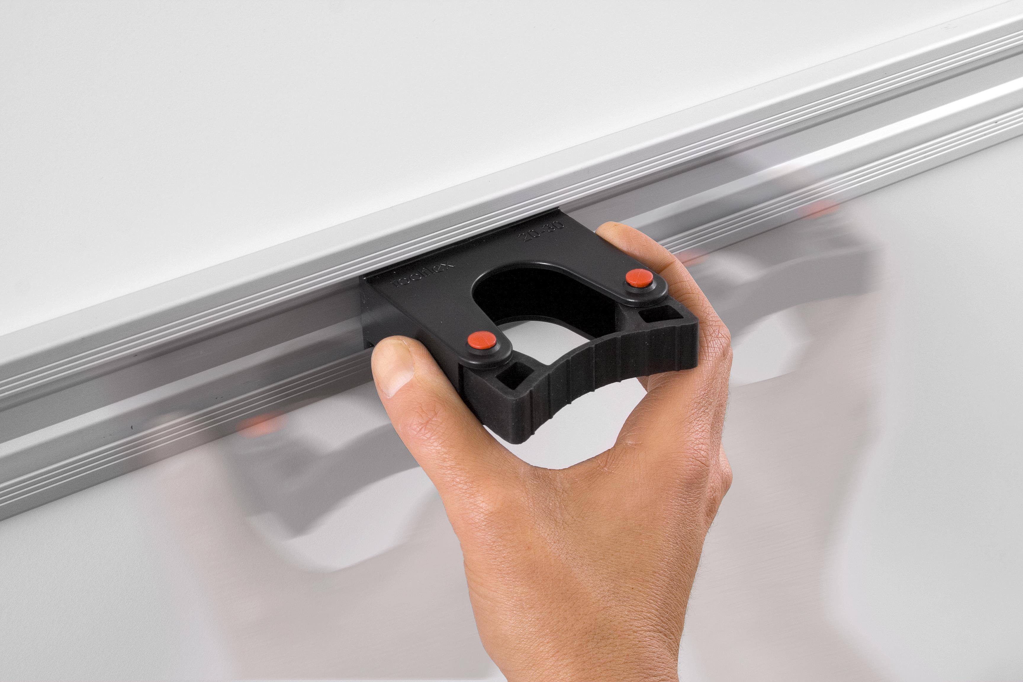 Toolflex Alu-Schiene 35 cm mit grünen Endstücken
