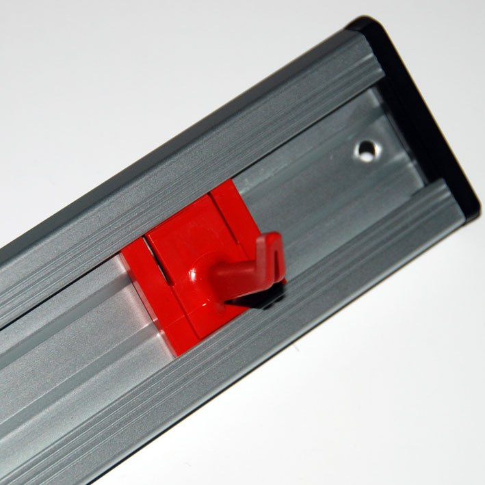 Toolflex Kunststoffhaken für Alu-Schiene in rot