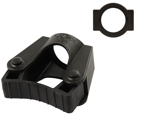 Toolflex Halterung 15-20 mm für Rohrbefestigung  in schwarz